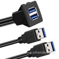 USB3.0 Panel Flush Mount Extension Cable